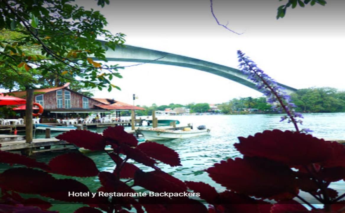 Hotel Y Restaurante Backpackers Rio Dulce Town Exteriér fotografie