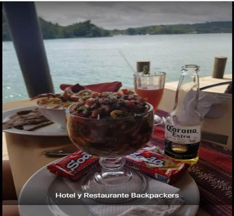 Hotel Y Restaurante Backpackers Rio Dulce Town Exteriér fotografie